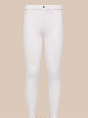 L'AGENCE Marguerite Skinny Jeans in White